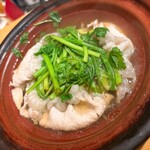 炭火割烹とも - お晩酌コース(アグー豚小鍋せり入り)