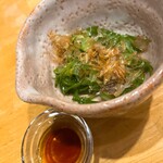 炭火割烹とも - お晩酌コース(メカブ)