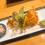 炭火割烹とも - お晩酌コース(桜エビ、蕗のとう、そら豆)