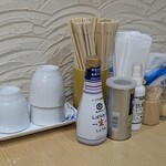 ラーメン 尹善栄の店 - テーブル上の状態