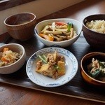 ボンカフェ - 玄米ごはんセット￥８５０