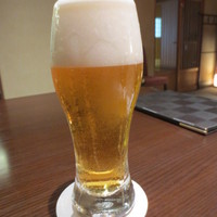 日本料理 幸庵 - まずは生ビールを。