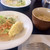 カレー風味 すずき - 料理写真:ランチセットのサラダとスープ