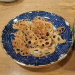 向井酒の店 - 蓮根チップス