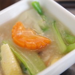 中国料理 竜苑 - セット野菜蟹餡掛け20140706