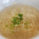 中国料理 竜苑 - セット卵汁20140706