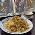 青龍門 - 五目炒飯＆油淋鶏セット（1000円）