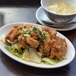 青龍門 - 五目炒飯＆油淋鶏セット（1000円）