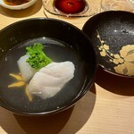 鮨処 池上 - 長崎の本クエ 聖護院かぶら 菜の花