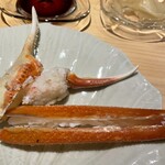 鮨処 池上 - 隠岐島の焼き松葉蟹