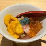 鮨処 池上 - 寿司屋の北海道ウキウキパフェ