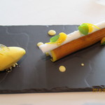 CROWN - ヨーグルトのムースライムの香りマンダリンソルベ胡椒をアクセントに