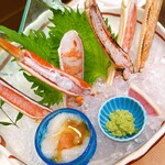 柏 甲羅本店 - 蟹のお刺身