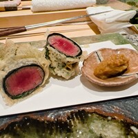 天ぷら うらかみ - 牛ヒレ肉の天ぷら