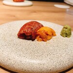 The INNOCENT CARVERY - 厳選部位の和牛お刺身と北海道産雲丹