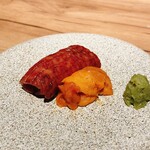 The INNOCENT CARVERY - 厳選部位の和牛お刺身と北海道産雲丹