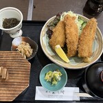 玉しげ - アジフライ定食
