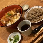 嘉玄 - 山形豚のかつ丼と半分サイズのお蕎麦のセット