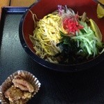 そば処 田むら - 冷やし中華から揚げ付き