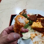 ひかり食堂 - 海老の断面はプリッと感が見た目でも分かる