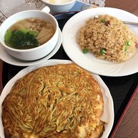 梅蘭 御茶ノ水ワテラス店 - 梅蘭焼きそばセット　1,400円