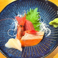 北の幸 海道 - お造り「本鮪・サーモン・帆立・甘海老」