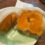 武市神栄堂菓子店 - せとか大福、断面