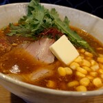 中華蕎麦 麺ノ歌 - 味噌バターコーンらーめん