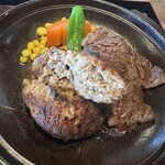 一syo庵 - ハンバーグ断面