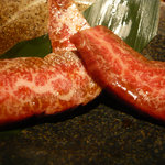 炭火焼肉 あもん - 最上級神戸牛カルビ：脂の甘みが上品で美味しい！