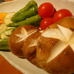 炭火焼肉 あもん - 野菜焼き：種類も豊富です！