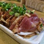 クラフトビアスタンドターコイズ - 宮崎地鶏モモタタキ