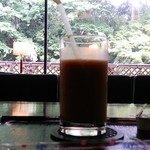筑波山　江戸屋 - 筑波山の緑を見ながら風呂上がりのアイスコーヒー