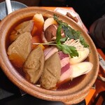 上野藪そば - 鴨鍋蕎麦がき