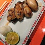 上野藪そば - 牡蠣の昆布焼き
