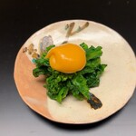 徳ㇵ本也 - 菜の花辛子酢味噌和え