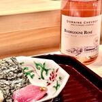 多仁本 - 炙りメジ薪にはロゼを　シュブロブルゴーニュ2023