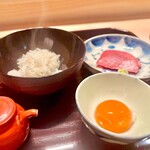 多仁本 - 鮪と卵黄も来ました！