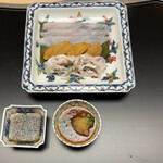 徳ㇵ本也 - 河豚の昆布締め　雲丹　遠江　ポン酢としょっつる