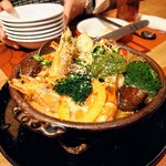 グリル ベリーズ - 「日替わり海鮮と野菜のガーリックオイル煮」②