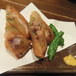 居酒屋がんこ - 手造りチャーシューの揚げ春巻き