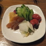 居酒屋がんこ - 漬物の盛り合せ