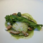 divino - アオリイカ、牡蠣、ブロッコリー、菜の花