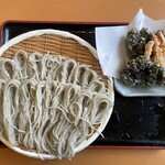 孫平治 - 料理写真:おひとり様限定おしながきより　一人前大盛　季節の天ぷら岩海苔