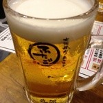 ビールはスーパードライ