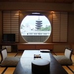 興福寺の五重塔が見える部屋から