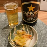 おばんざい おてて - おてて(瓶ビール、お通し)