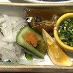 明徳　 - 天然フグてっぴ、煮凝り、薬味