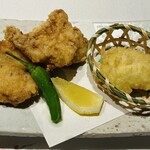 明徳　 - フグ唐揚げと白子の天ぷら