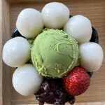 白玉茶房maruman - 抹茶白玉あんみつ（白玉６個）